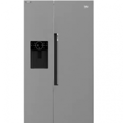 BEKO Pro HarvestFresh ASP33B32VPS American-Style Fridge Freezer – Stainless Steel