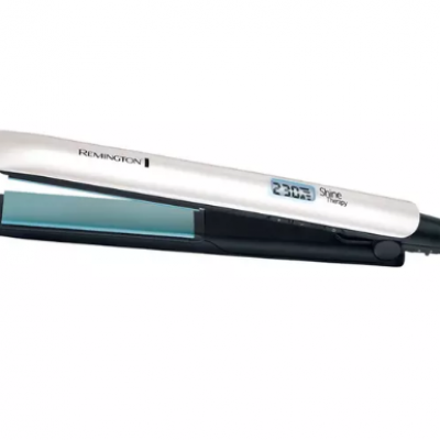 REMINGTON Shine Therapy S8500 Hair Straightener – White & Teal
