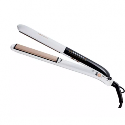 GRUNDIG Touch Control HS7831 Hair Straightener – White & Rose Gold