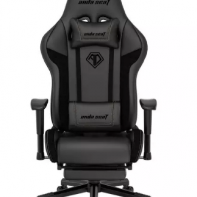 ANDASEAT Jungle II Footrest Edition Gaming Chair – Black