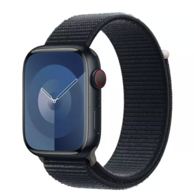 APPLE Watch Series 9 Cellular – 45 mm Midnight Aluminium Steel Case with Midnight Sport Loop