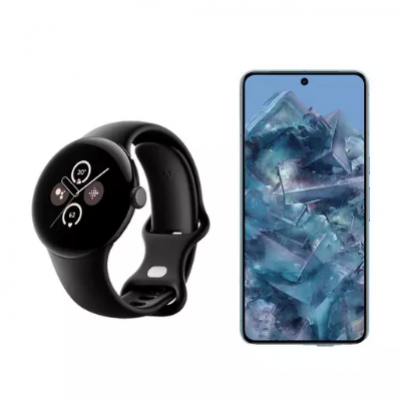 GOOGLE Pixel 8 Pro (128 GB, Bay) & Pixel Watch 2 WiFi Bundle