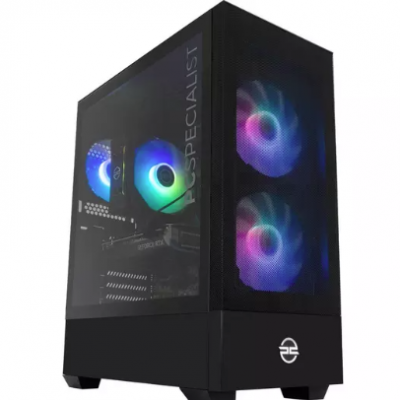 PCSPECIALIST Flux 230 Gaming PC – AMD Ryzen 5, RTX 4060 Ti, 1 TB SSD